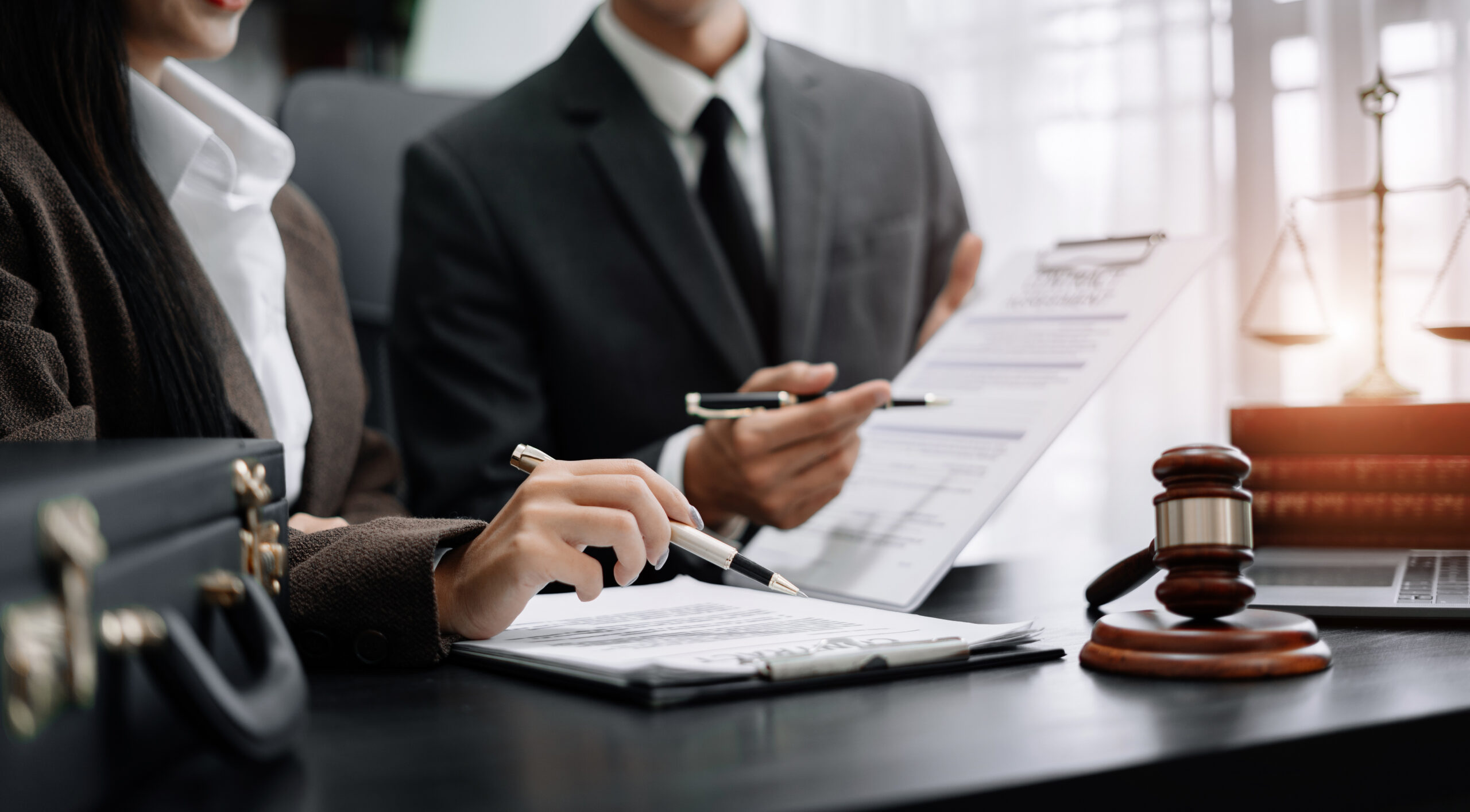 Witness testimony lawyer in Wesley Chapel FL reviewing case evidence